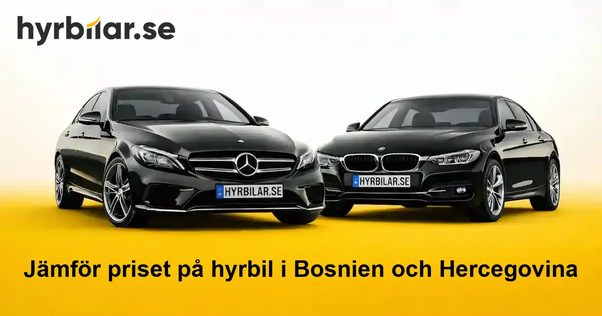 Hyrbil i Bosnien och Hercegovina – jämför priser