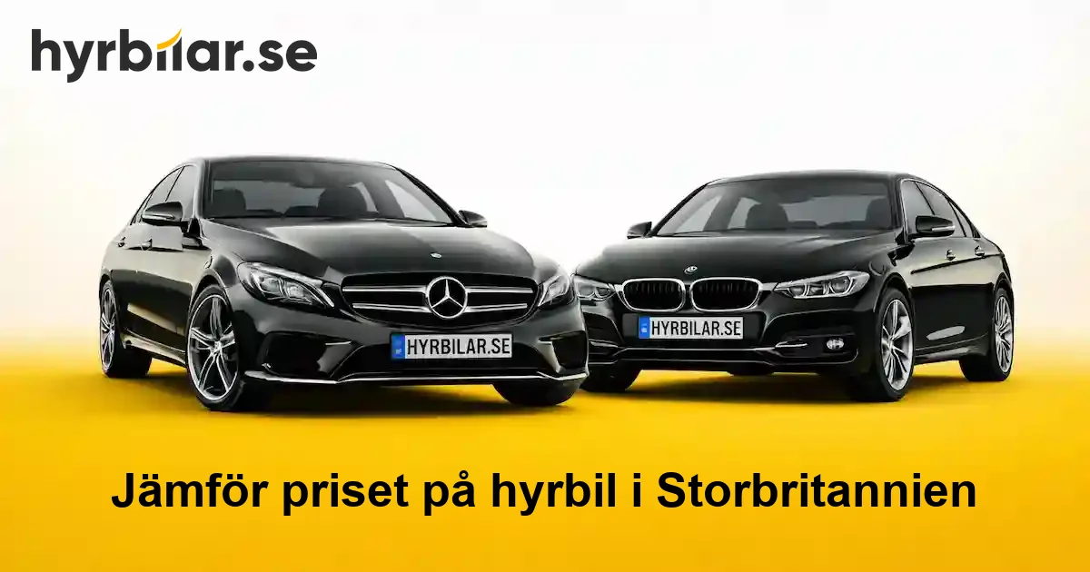 Hyrbil i Storbritannien – jämför priser